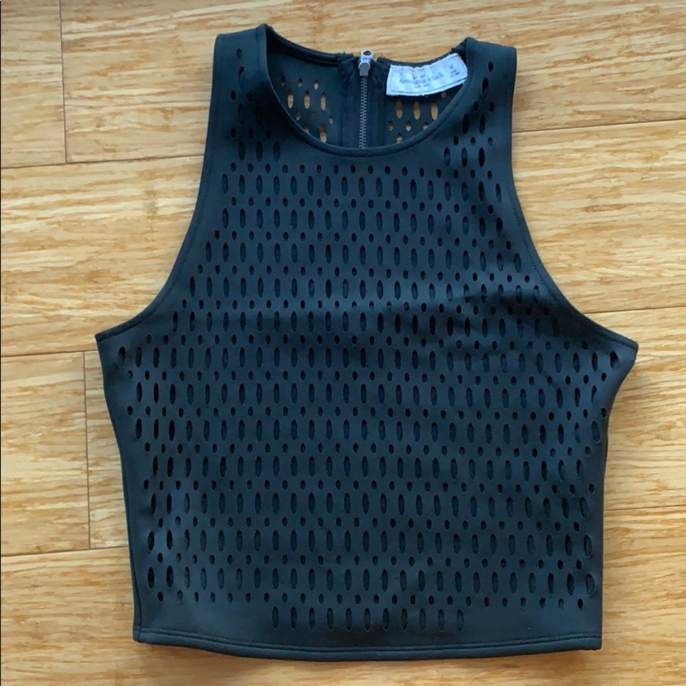 Black Abercrombie and Fitch crop top  - Size M